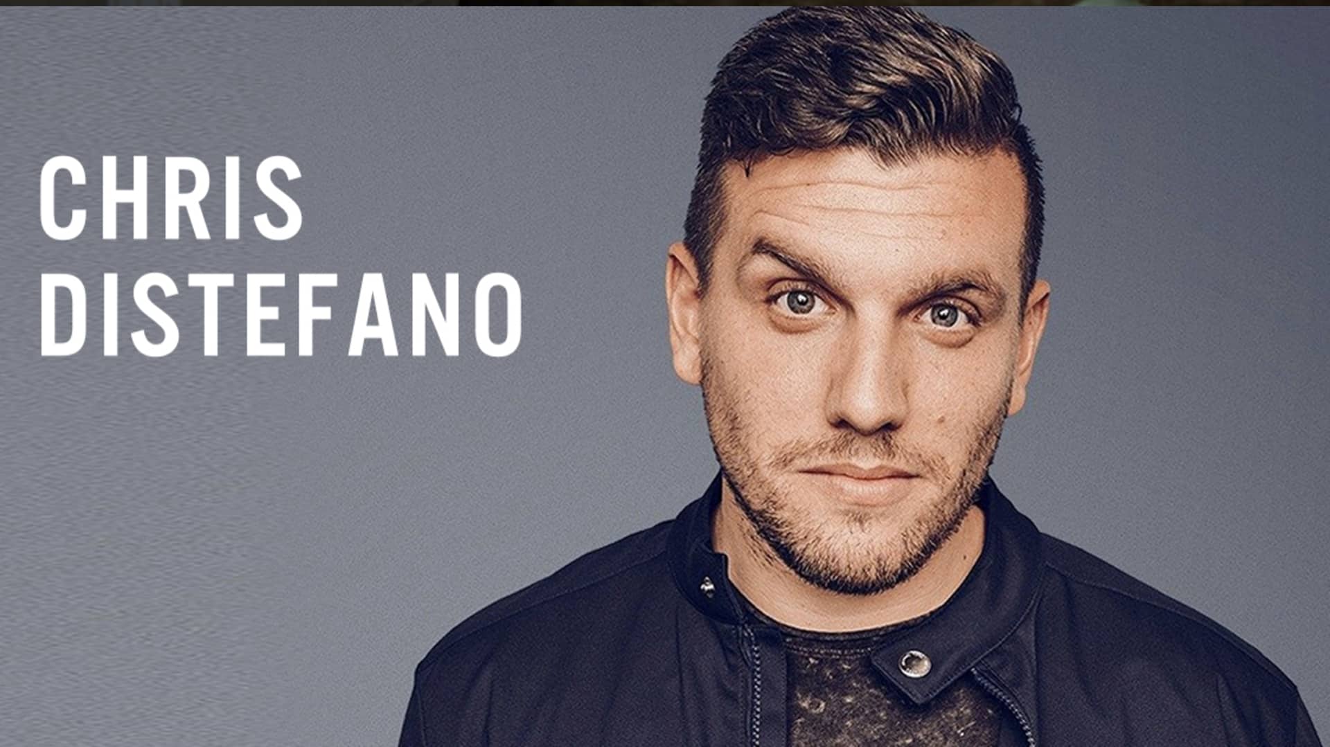 a photo of Chris Distefano with his name in the upper lefthand corner