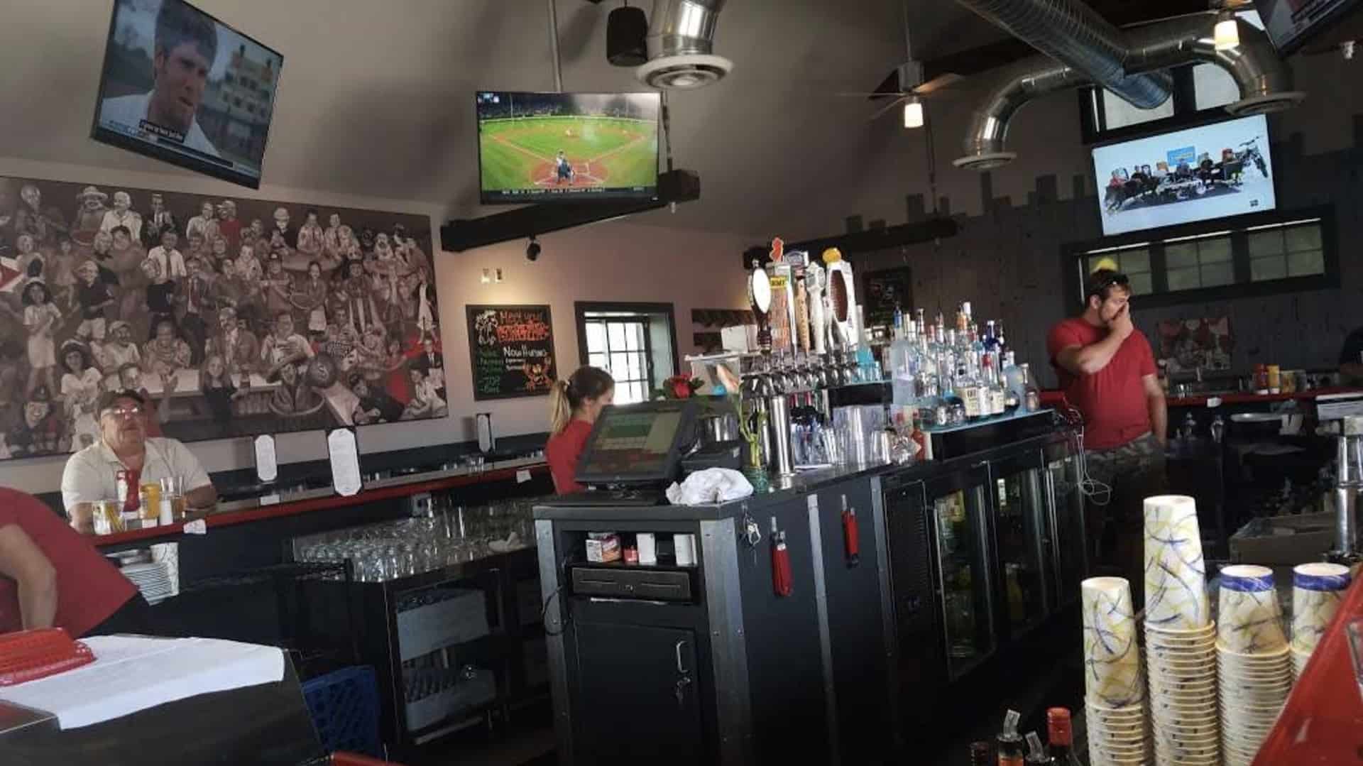 the bar at Mainbrook Tavern